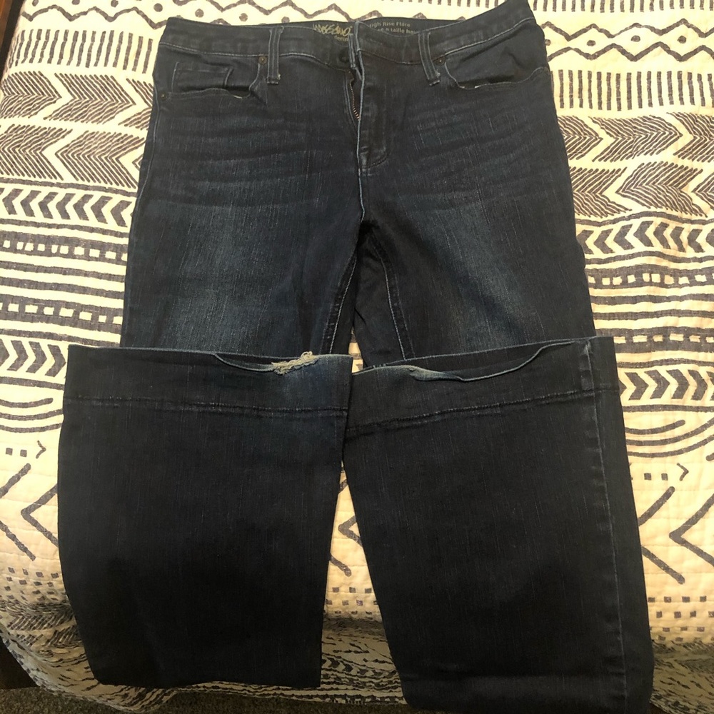 High waist flare jeans